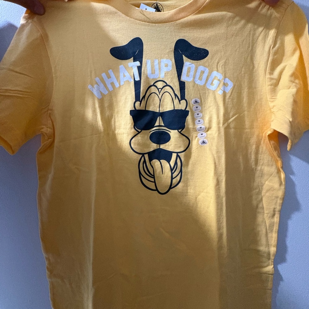 Disney Yellow Dog T-Shirt with Graphic - Picture 2 of 5